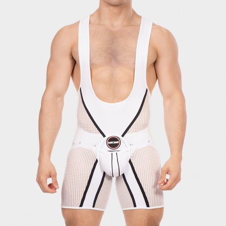 Barcode Berlin Chaps Singlet Krish White Black