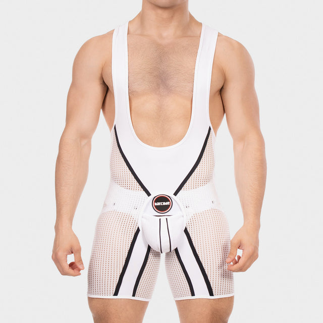 Barcode Berlin Chaps Singlet Krish White Black