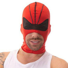 Barcode Berlin Fetish Hood Bok Red Black