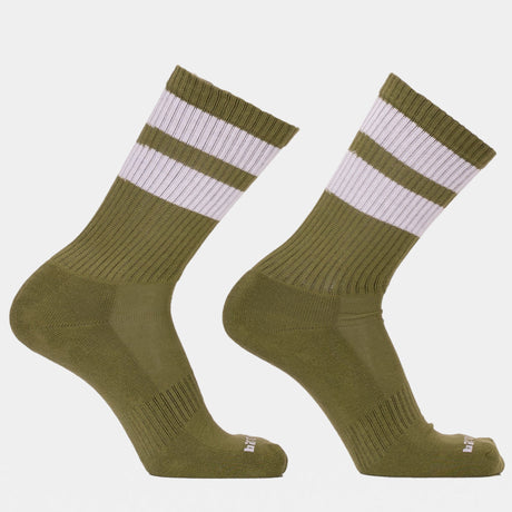 Barcode Berlin Gym Socks Olive White