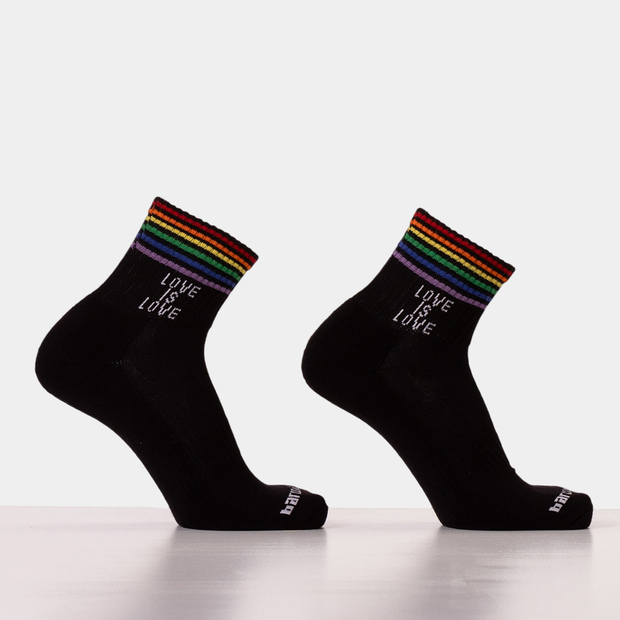 Barcode Berlin Half Fetish Socks Love Is Love Black