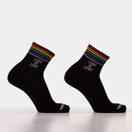 Barcode Berlin Half Fetish Socks Love Is Love Black