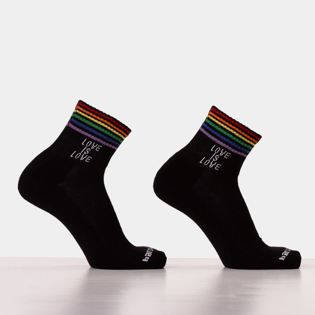 Barcode Berlin Half Fetish Socks Love Is Love Black