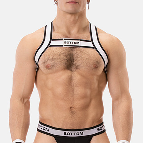 Barcode Berlin Harness BOTTOM White Black