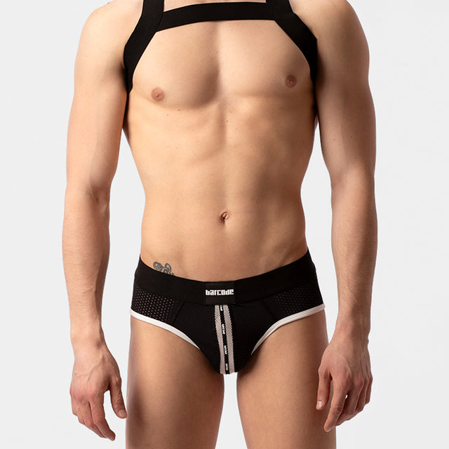 Barcode Berlin Mesh Brief Sicile Black White