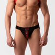 Barcode Berlin Mesh Jockstrap Tel Black Red