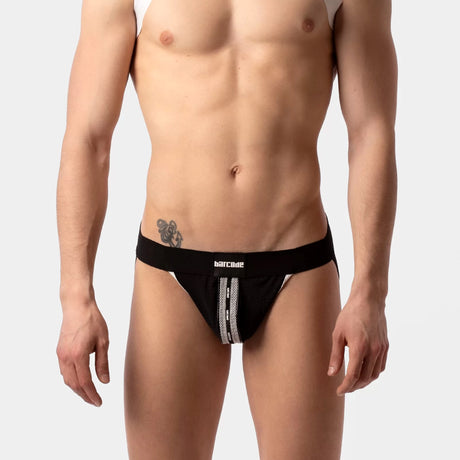 Barcode Berlin Mesh Jockstrap Tel Black White
