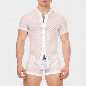 Barcode Berlin Mesh Union Suit Ruriko White