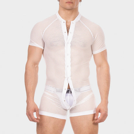 Barcode Berlin Mesh Union Suit Ruriko White