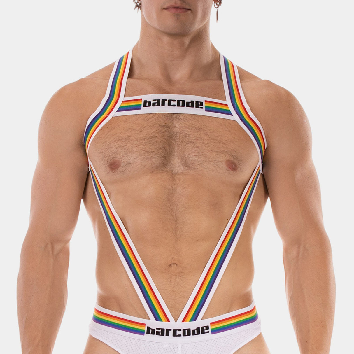 Barcode Berlin Pride Harness Ikem White