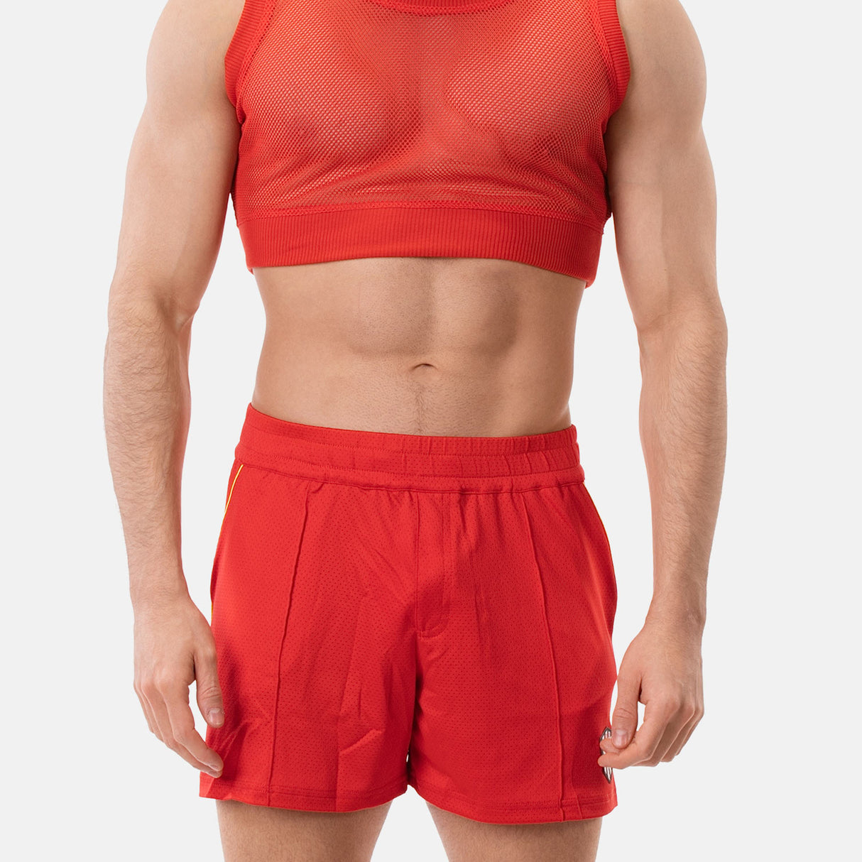 Barcode Berlin Short Luka Red Neon Green