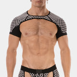 Barcode Berlin Shoulder Harness Ribo Black White