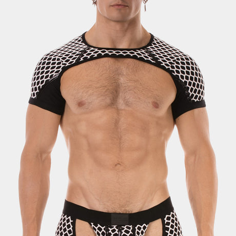 Barcode Berlin Shoulder Harness Ribo Black White