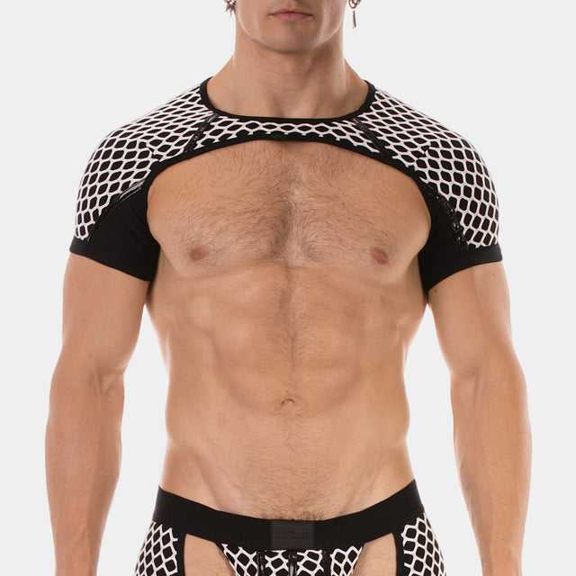 Barcode Berlin Shoulder Harness Ribo Black White