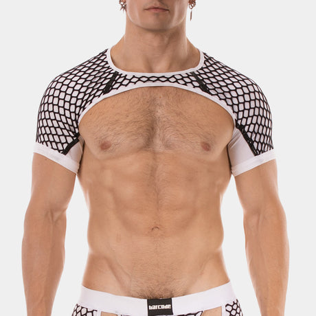 Barcode Berlin Shoulder Harness Ribo White Black