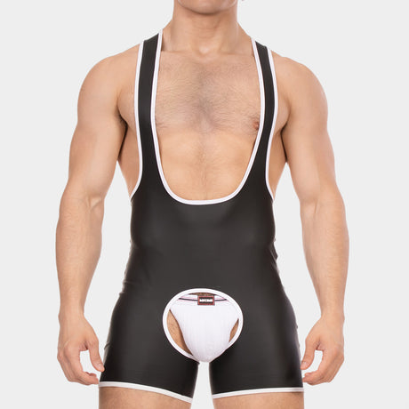 Barcode Berlin Singlet Kam Black White