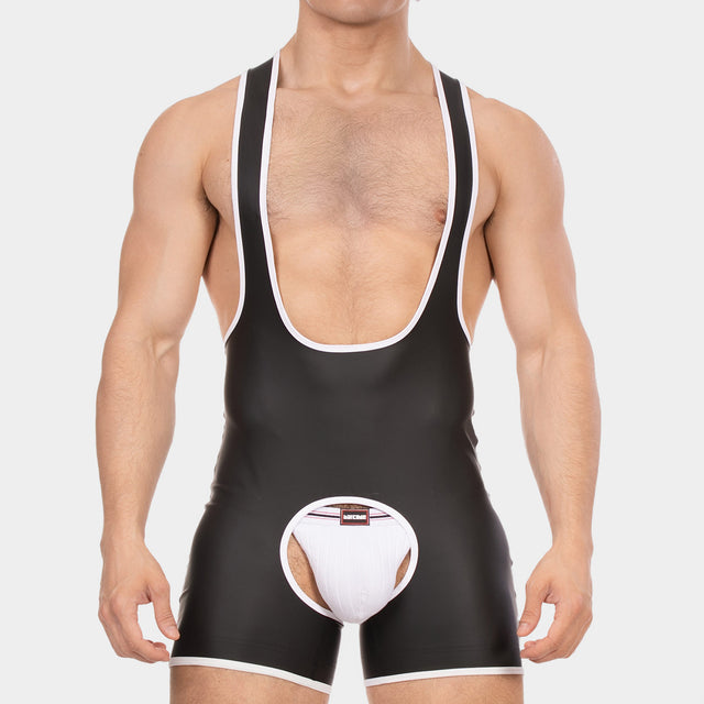 Barcode Berlin Singlet Kam Black White