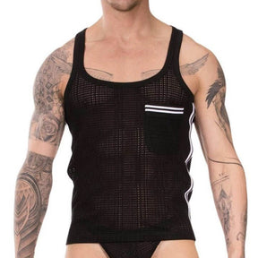 Barcode Berlin Tank Top Lilan Black White
