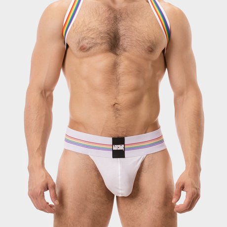 Barcode Berlin Thong Proud Boy White