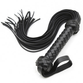 Basixxx Flogger Whip with Braided Handle 19.2 Inch