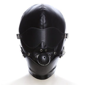 Basixxx Mouth Gag + Blindfold Gimp Hood