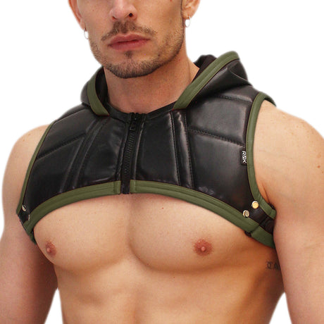 ROK Biker SWAT Crop Hoody Black Army
