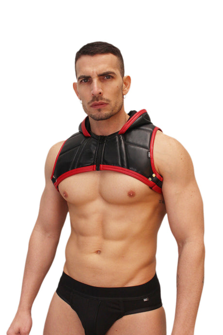 ROK Biker SWAT Crop Hoody Black Red