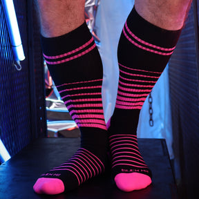 Breedwell After Dark Socks Neon Pink