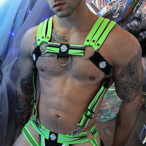 Breedwell Circuit Breaker Body Harness Neon Green