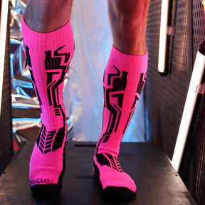 Breedwell Cyber Socks Neon Pink