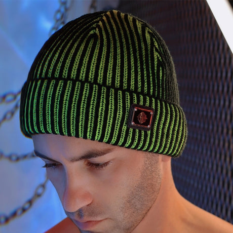 Breedwell Darkroom Rib Beanie Neon Green