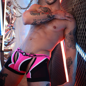 Breedwell Gagged Chap Thong Neon Pink