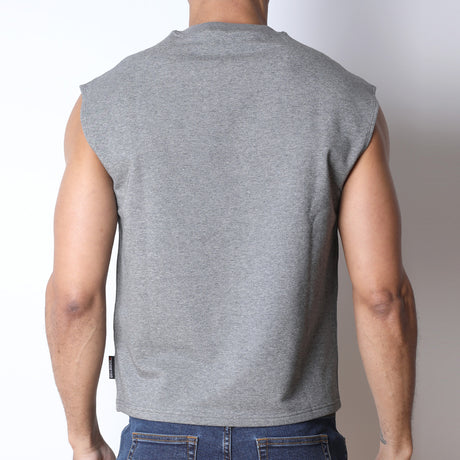 Cellblock 13 CB13 Lifting Club Cropped Tank Grey