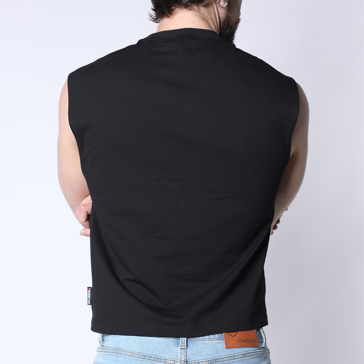 Cellblock 13 CB13 Sport Cropped Muscle Tank Top Black
