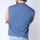 Cellblock 13 CB13 Sport Cropped Muscle Tank Top Blue