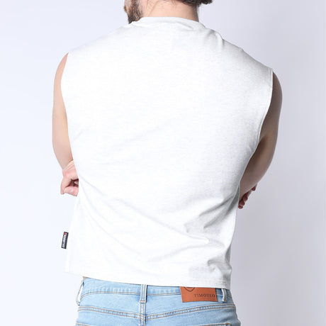 Cellblock 13 CB13 Sport Cropped Muscle Tank Top Grey