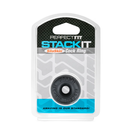Perfect Fit Stackit Cock Ring Black