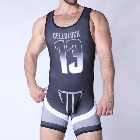 Cellblock 13 Chain Reaction Singlet Jock Grey