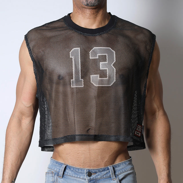 Cellblock 13 Field Goal 13 Mesh Muscle T-Shirt Black