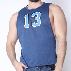 Cellblock 13 Field Goal 13 Muscle Tank Blue
