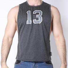 Cellblock 13 Field Goal 13 Muscle Tank Charcoal