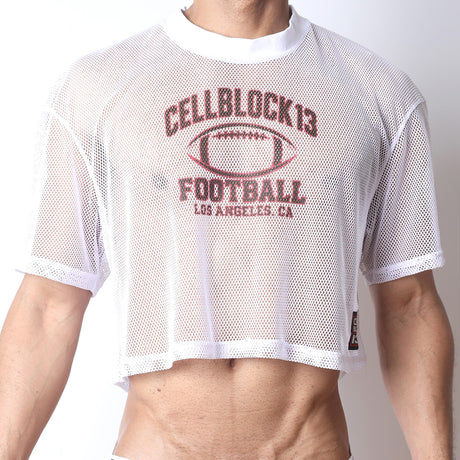 Cellblock 13 Field Goal Football Mesh T-Shirt White