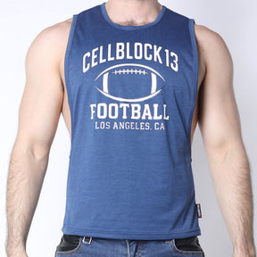 Cellblock 13 Field Goal Football Muscle Tank Blue