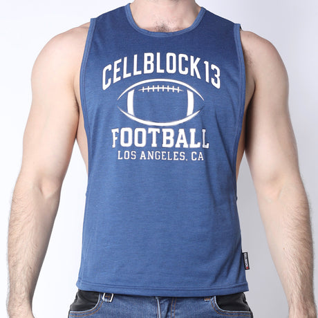 Cellblock 13 Field Goal Football Muscle Tank Blue