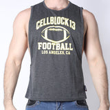Cellblock 13 Field Goal Football Muscle Tank Charcoal