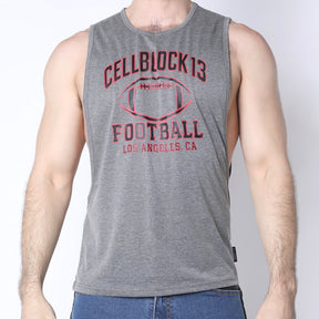 Cellblock 13 Field Goal Football Muscle Tank Grey