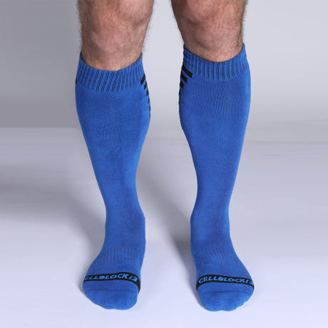 Cellblock 13 Iron Grip Knee High Socks Blue