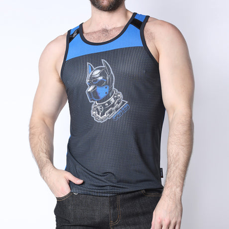 Cellblock 13 Kennel Club Dark Pup Tank Top Blue