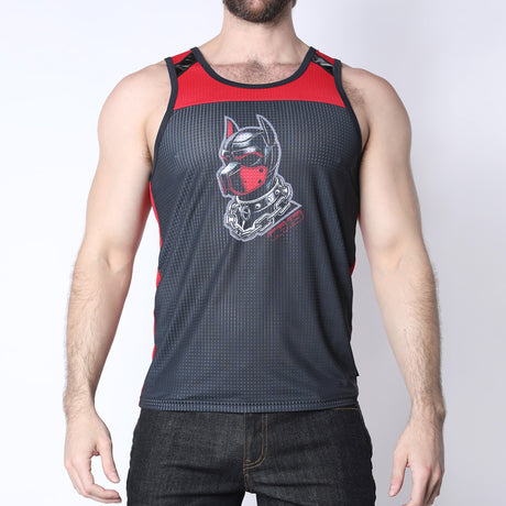 Cellblock 13 Kennel Club Dark Pup Tank Top Red