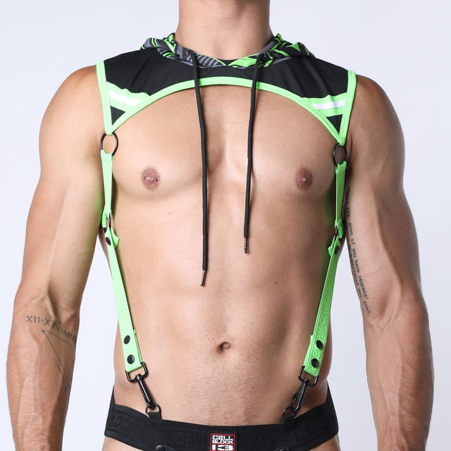 Cellblock 13 Kennel Club Lightning Hoody Harness Lime